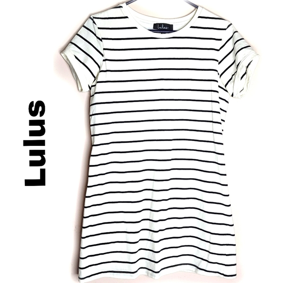 Lulus Cafe Black & Cream stripe dress Sale 💐💐2 for 40 mix size if you like - Picture 11 of 12